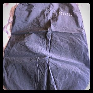 Barneys New York black plastic garment bag